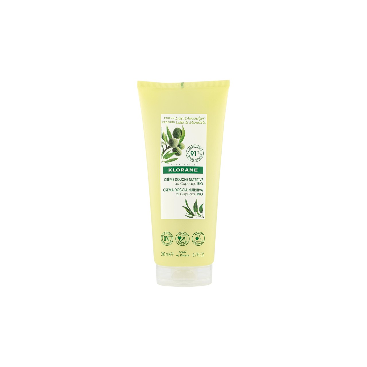 Klorane - Creme Duche - Leite De Amêndoa - 