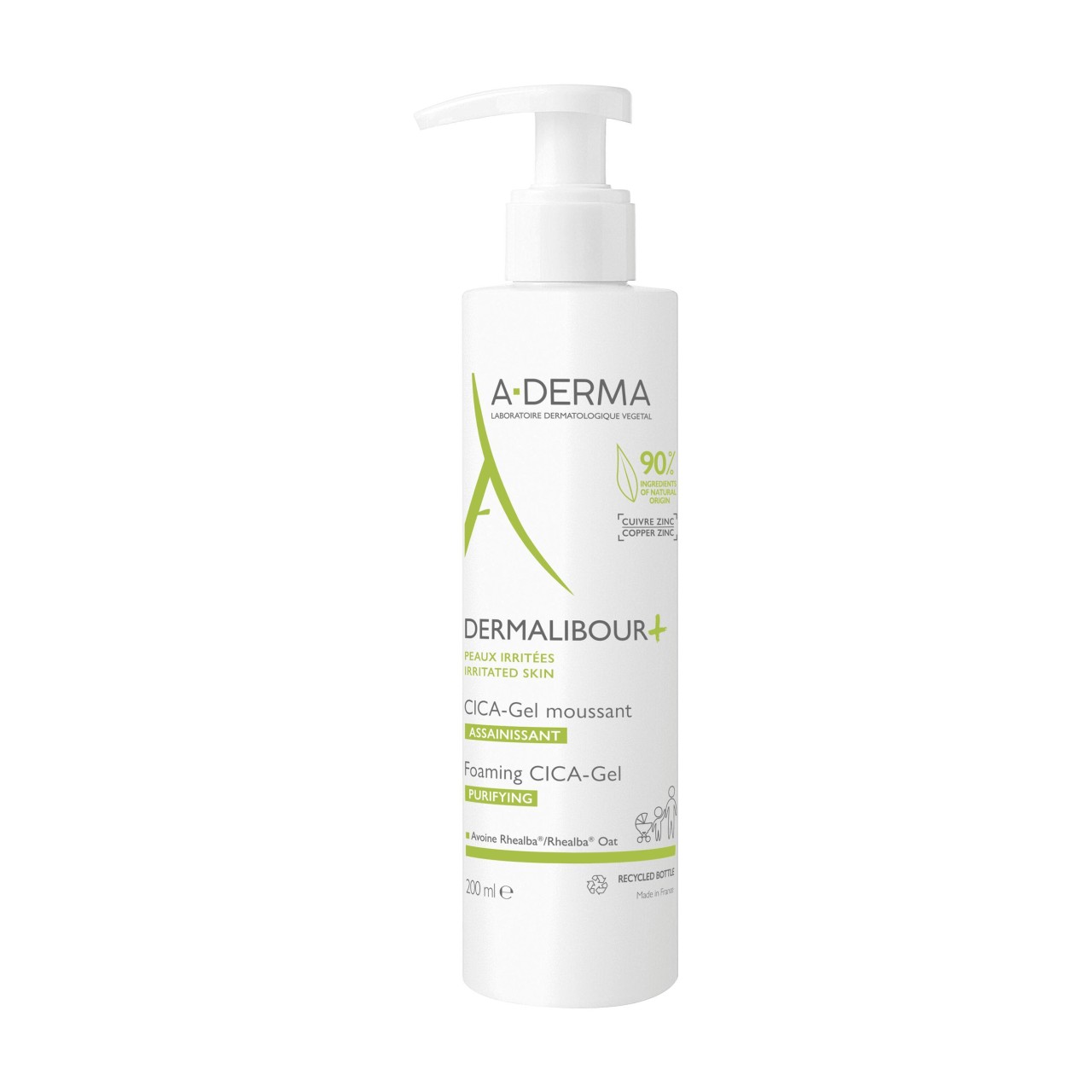 A-DERMA - Dermalibour Gel Espuma Purificante Cica - 