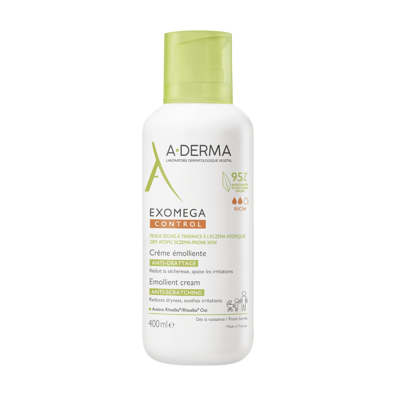 A-DERMA - Exomega Control  Creme Emoliente Antiprurido -  50 ml