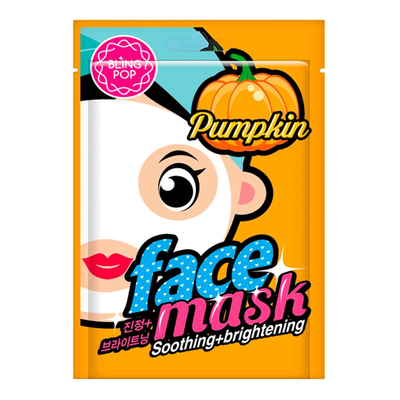Bling Pop - Pumpkin Face Mask - 