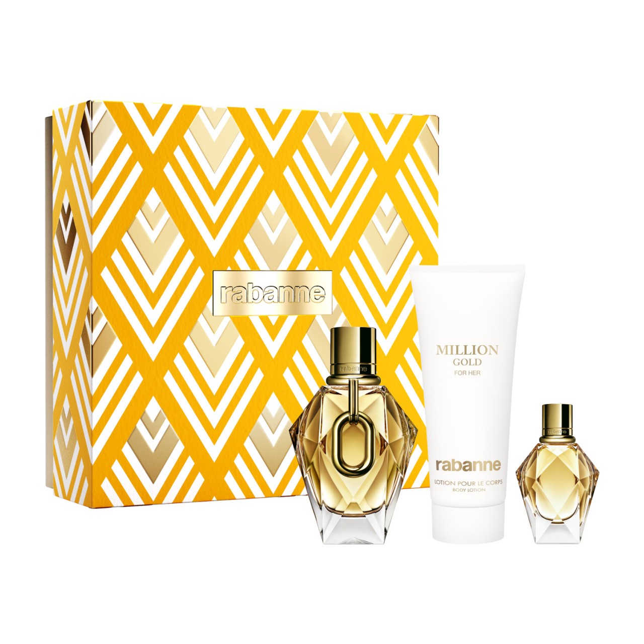 Rabanne - Million Gold For Her Eau de Parfum Spray 90Ml Set - 
