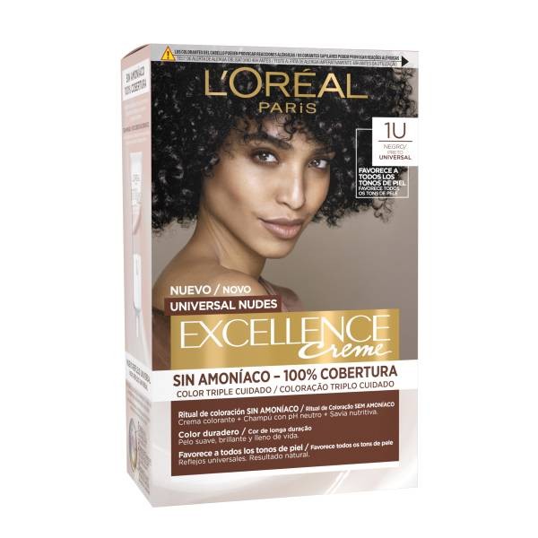 L'Oréal Paris - Excellence Hair Color UniversalNudes -  1U  - Nude Black