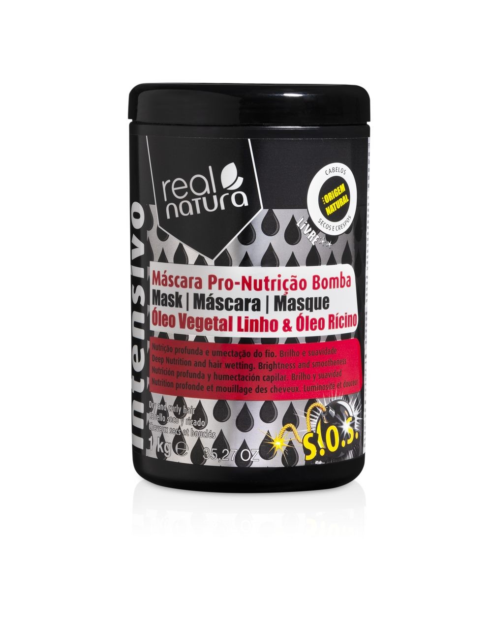 Real Natura - Pro-Nutrição Bomba Máscara -