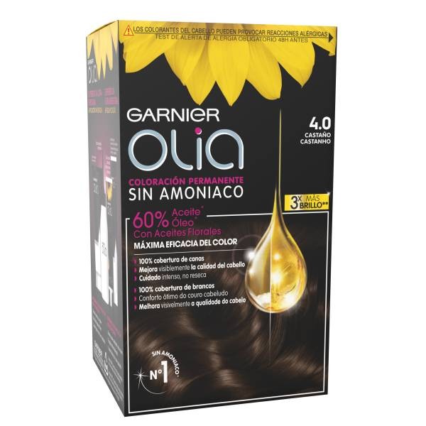 GARNIER - Olia Hair Color -  4 - Castanho