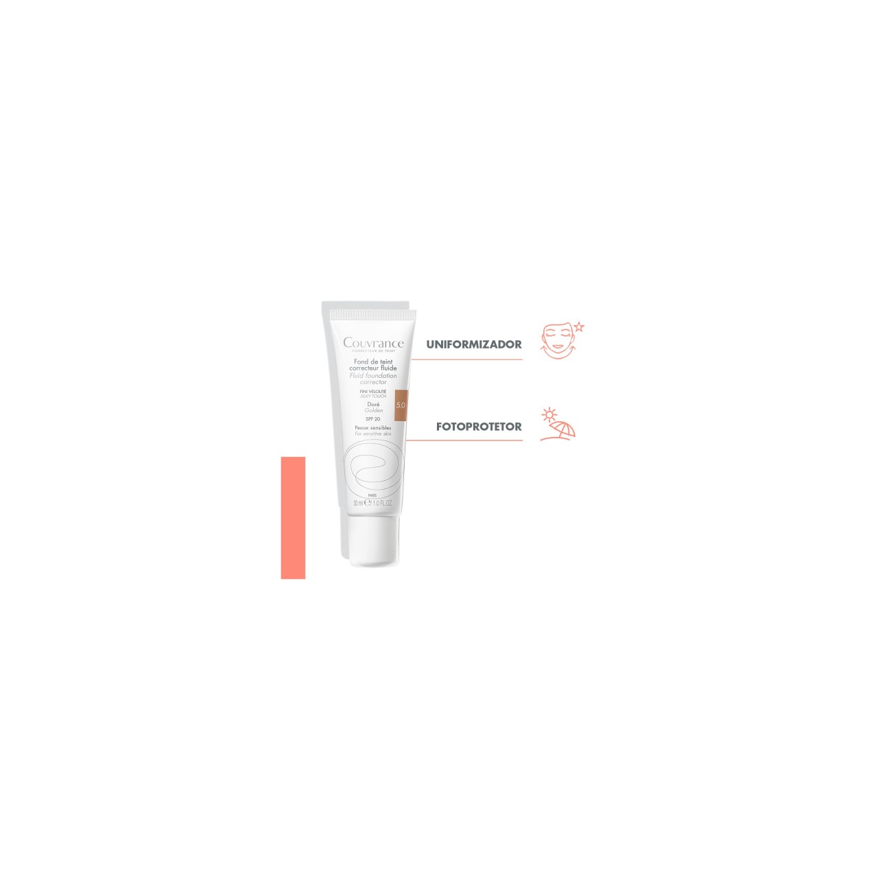 Avène - Couvrance Base Fluida Corretora -  5 - Golden 
