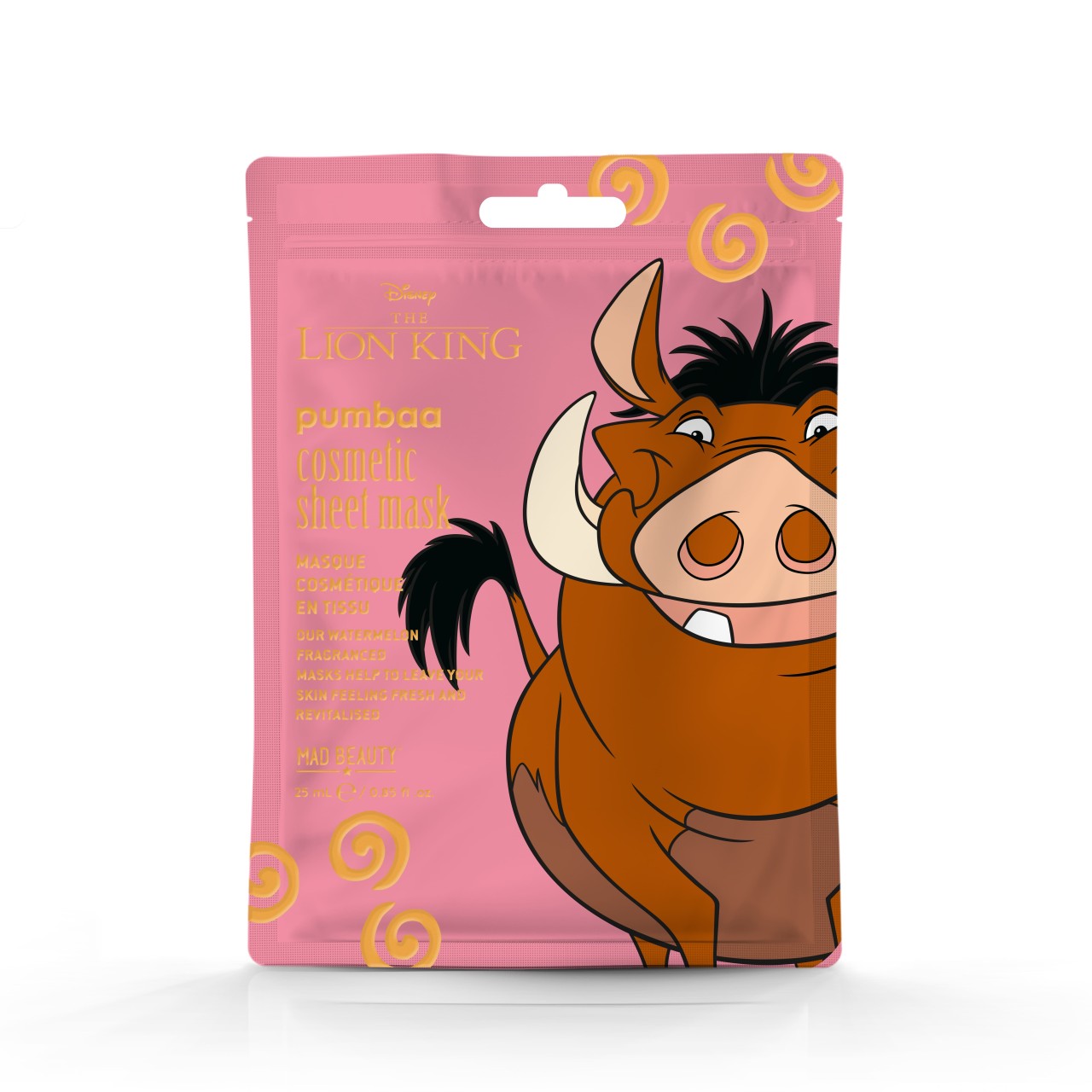 MAD BEAUTY - Lion King Face Sheet Mask Pumba - 