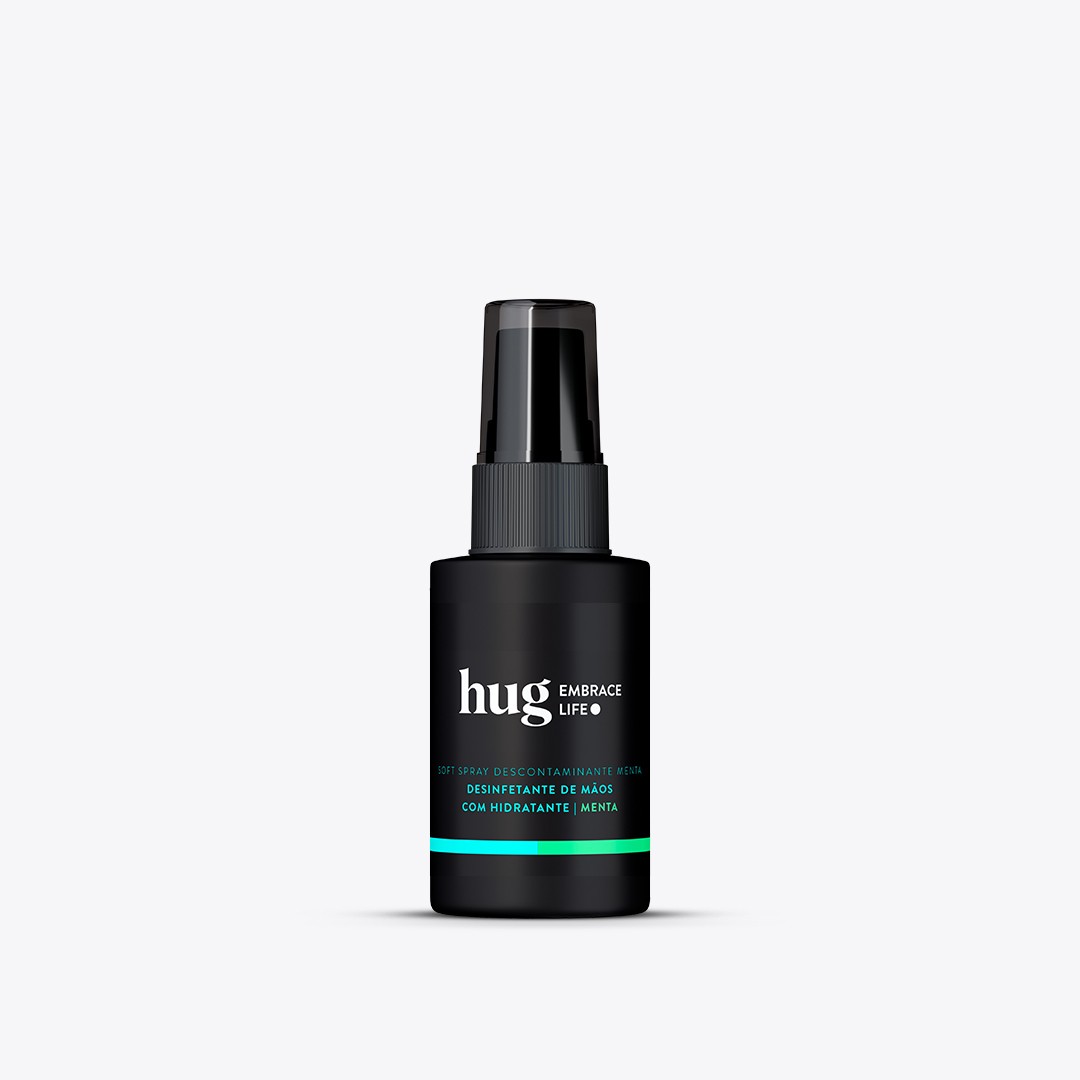hug - Desinfetante De Mãos Com Hidratante Menta - 