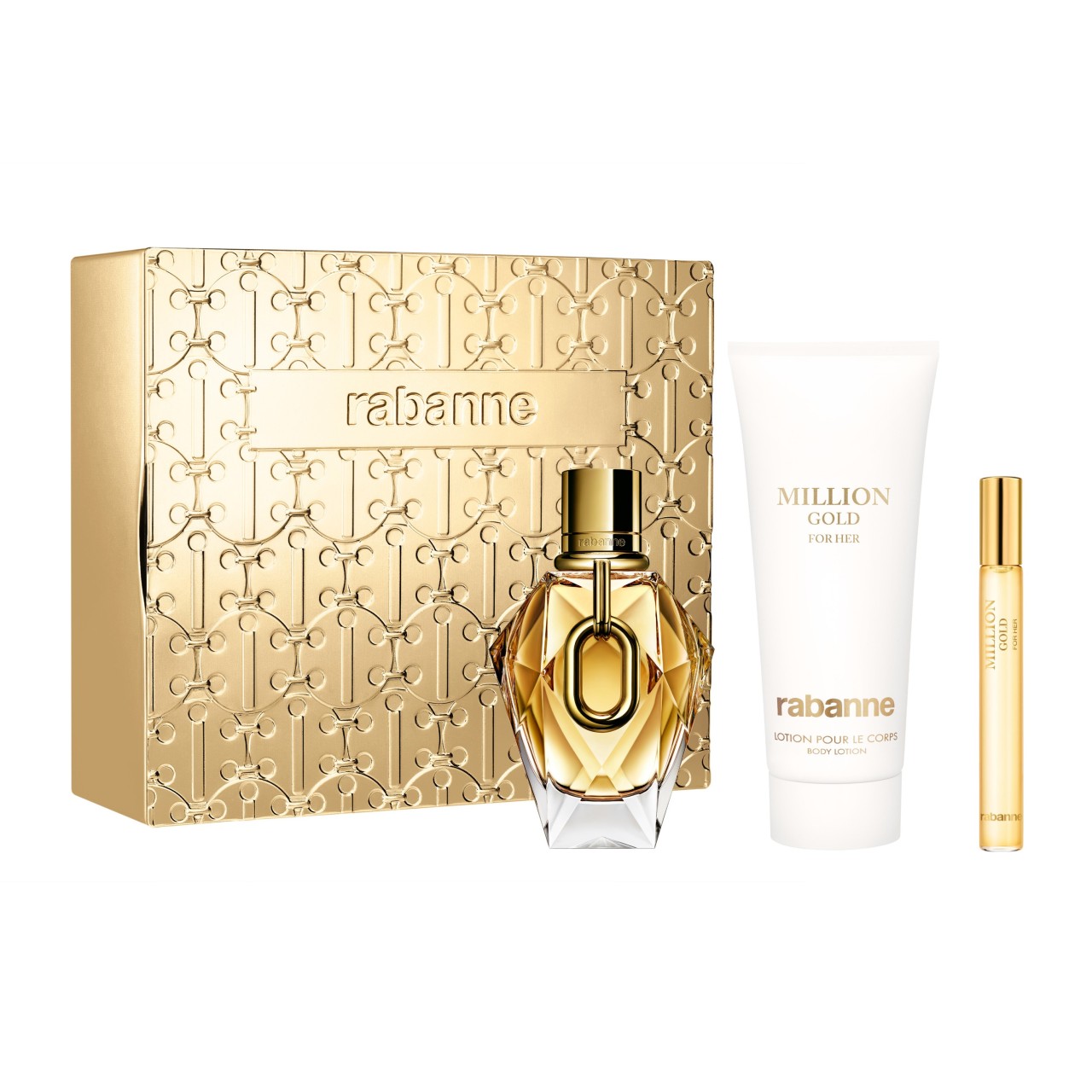 Rabanne - Million Gold For Her Eau de Parfum Spray 90 Ml Set - 