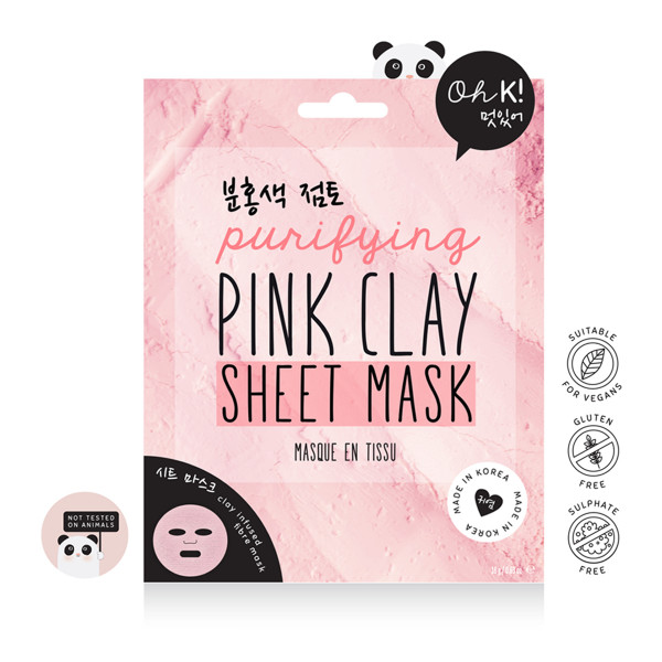 Oh K! - Pink Clay Sheet Mask -