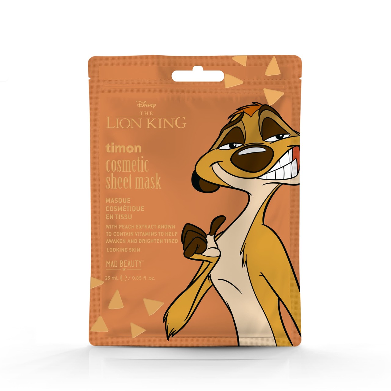 MAD BEAUTY - Lion King Face Sheet Mask Timon - 