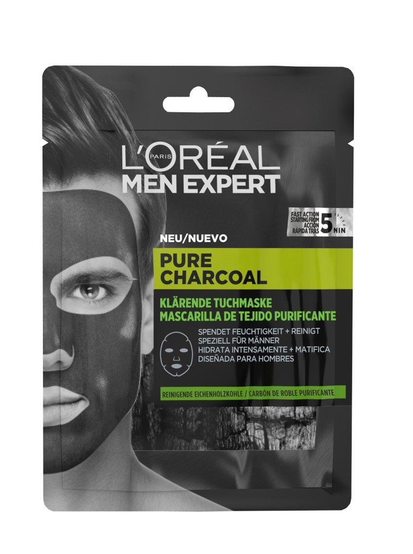 L'Oréal Paris - Men Expert Pure Charcoal Máscara Tecido - 