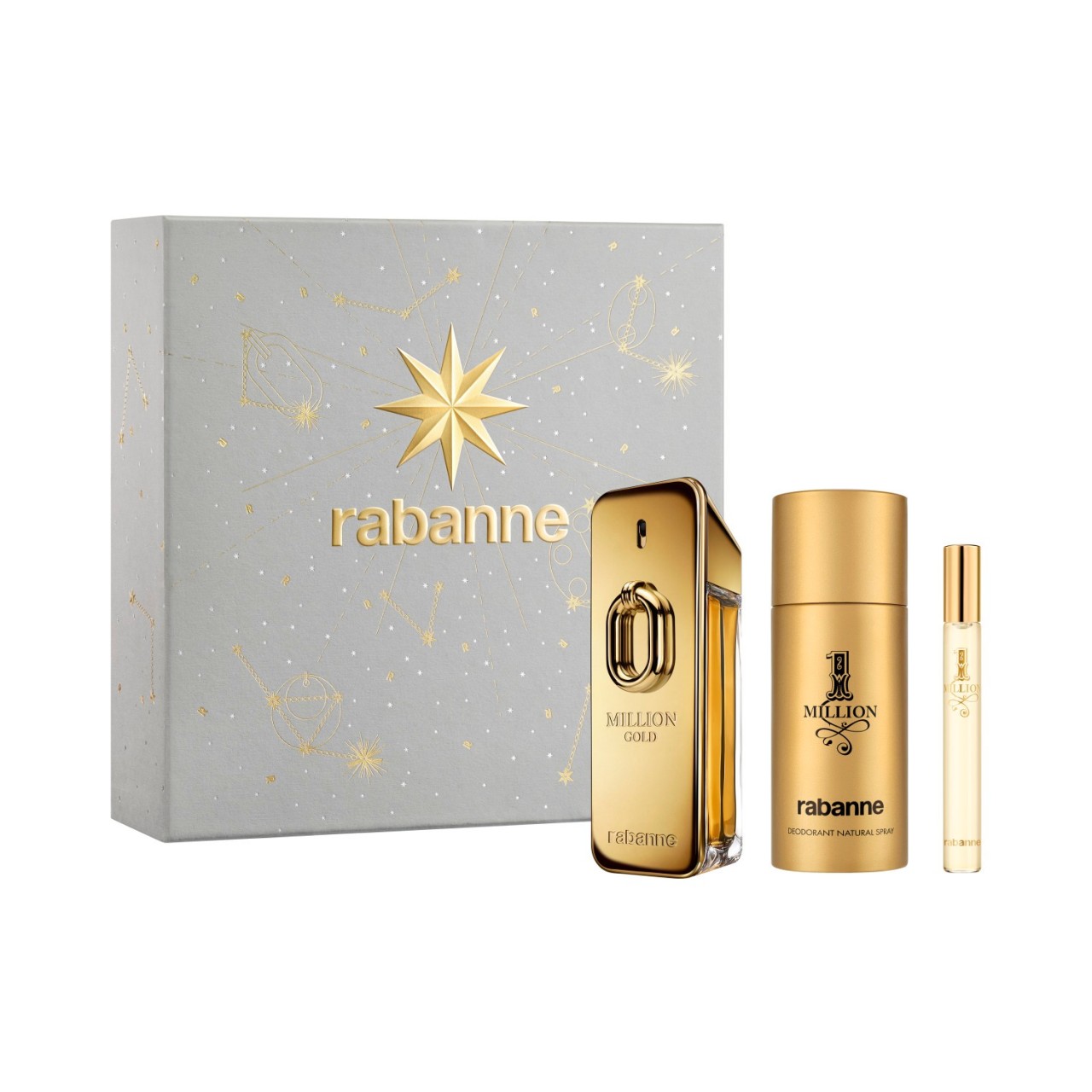 Rabanne - Million Gold For Him Eau de Parfum Spray 100 Ml Set - 