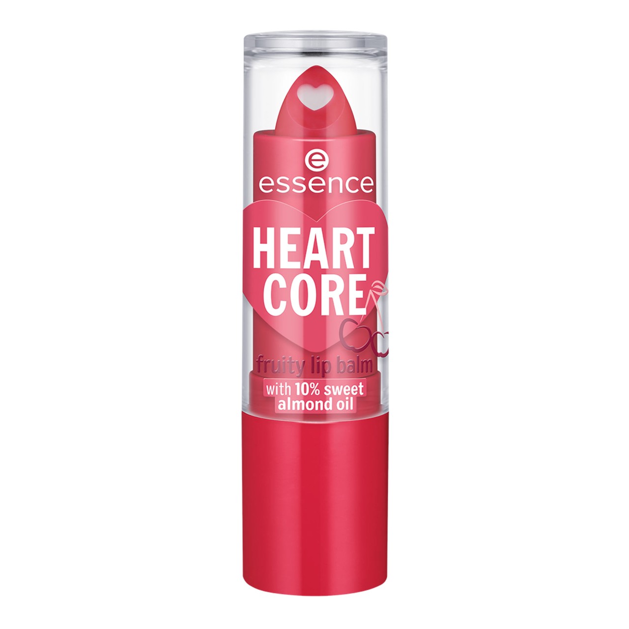 ESSENCE - Heart Core Fruity Lip Balm -  Crazy Cherry