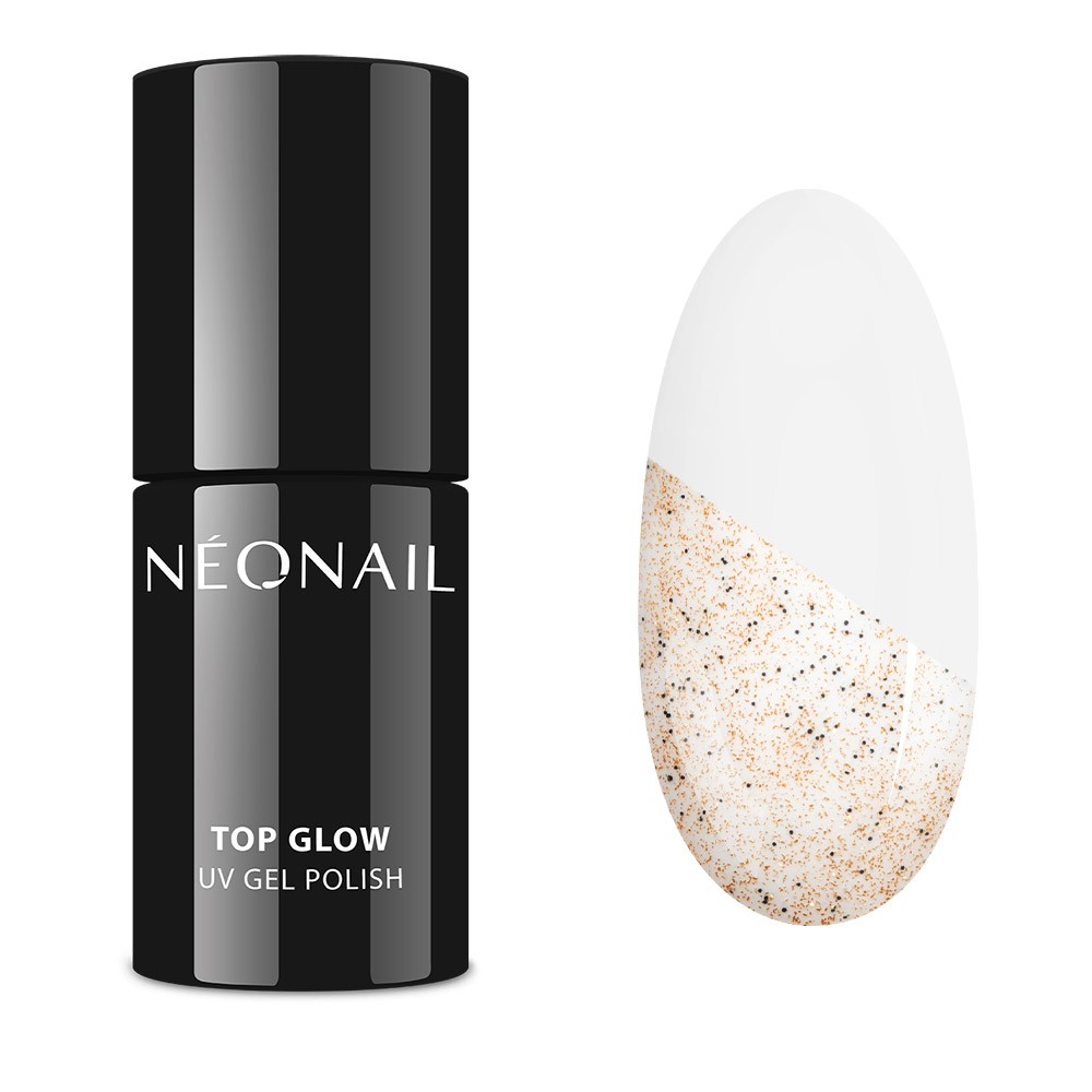 NÉONAIL - Uv Nail Polish Top Glow Gold Sand - 