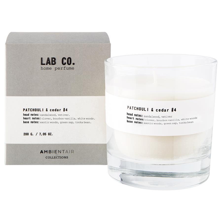 AMBIENTAIR - Scented Candle #4 Patchouli & Cedar - 