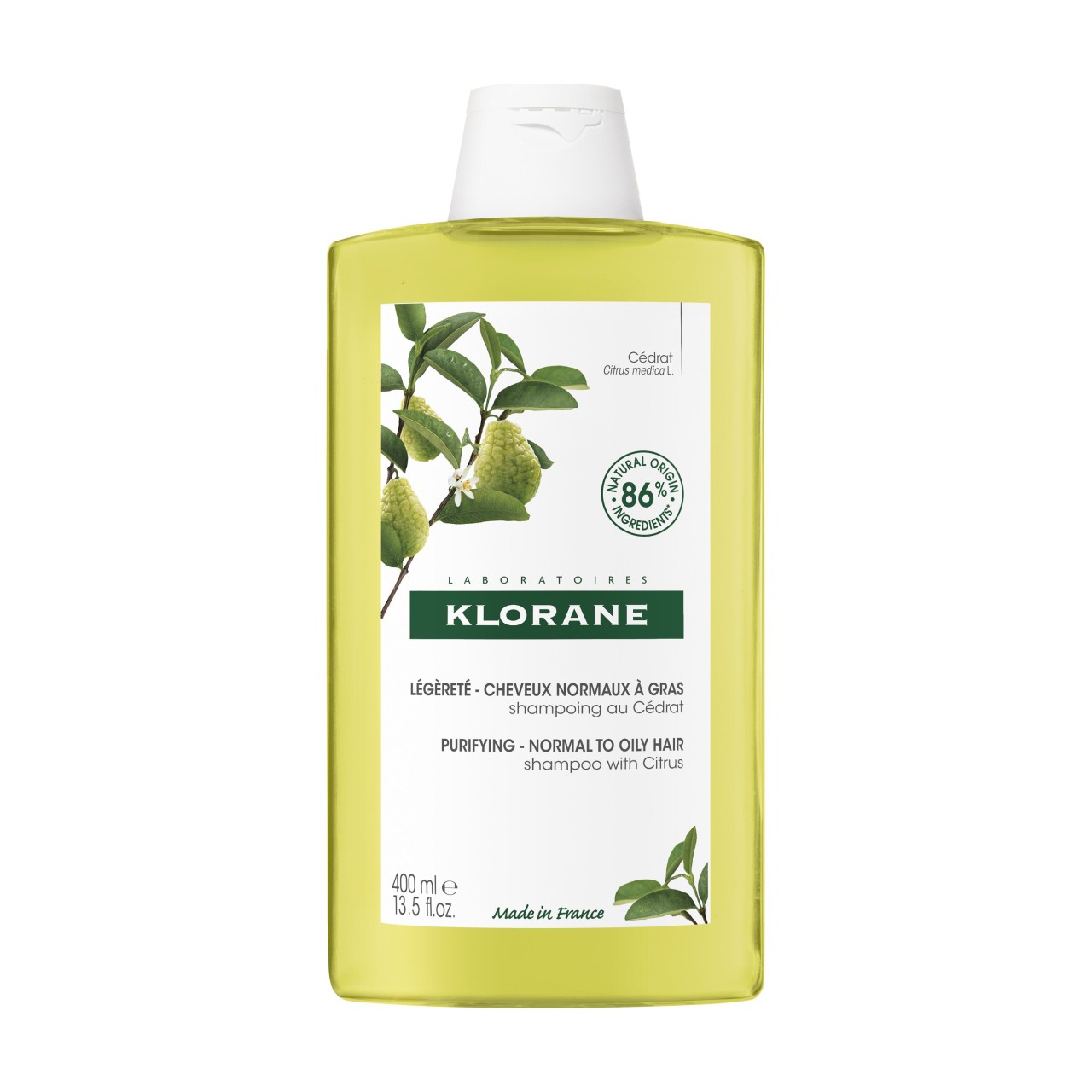 Klorane - Champô Com Cidra -  400 ml