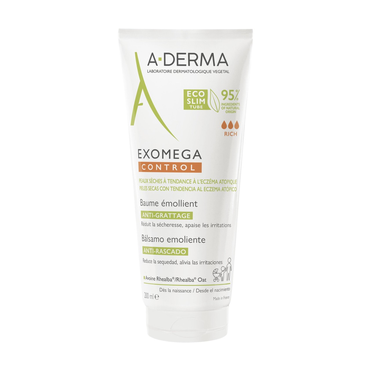 A-DERMA - Exomega Control Bálsamo Emoliente Antiprurido -  200 ml