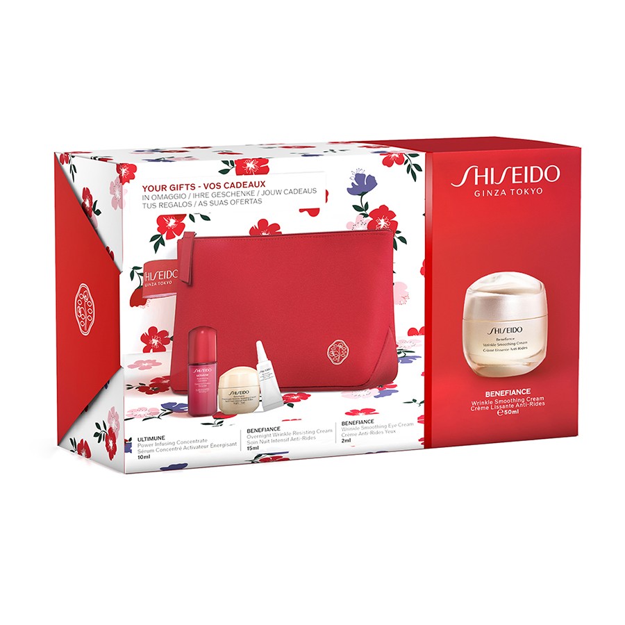 Shiseido - Wrinkle Smoothing Cream Pouch Set - 
