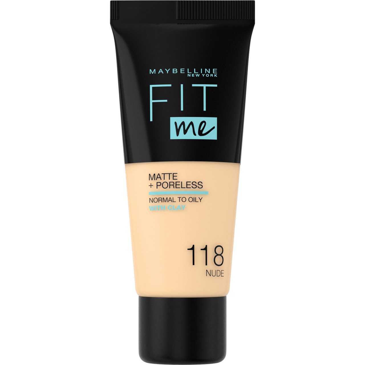 Maybelline - Base Liquida Fit Me Matte & Poreless -  118 - Light Beige