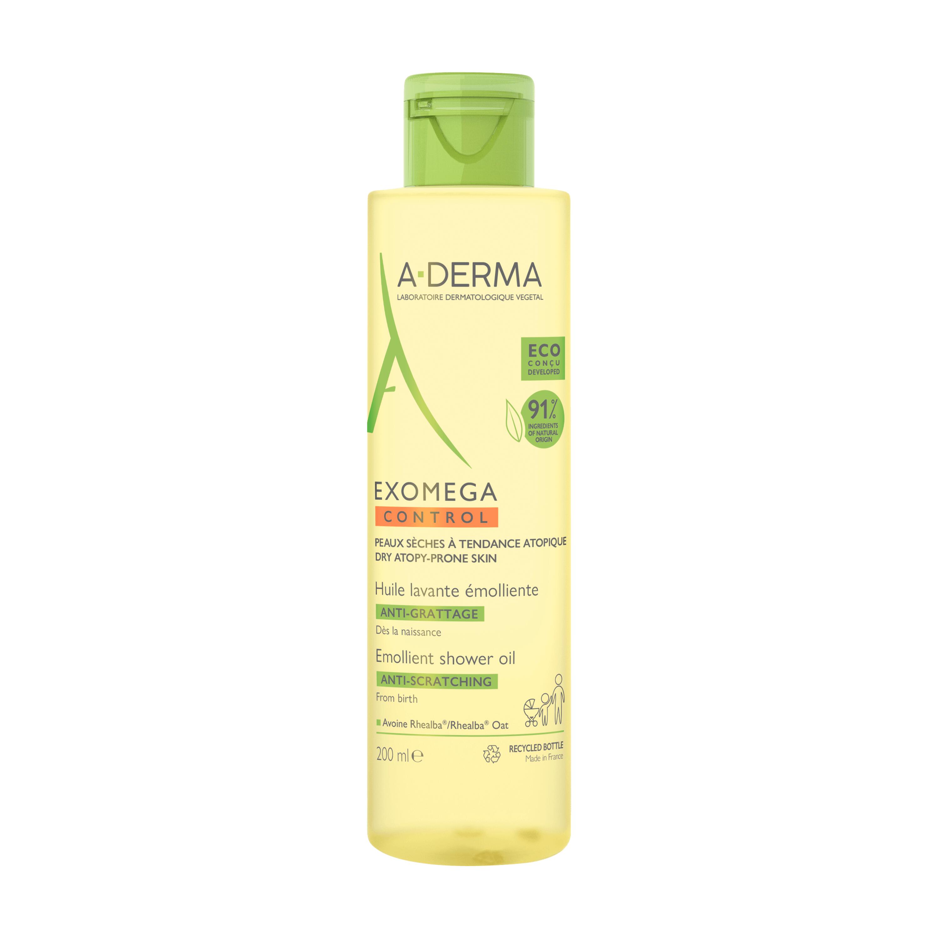 A-Derma Exomega Control Gel Lavante Emoliente 2 em 1 Corpo e Cabelo 200ml