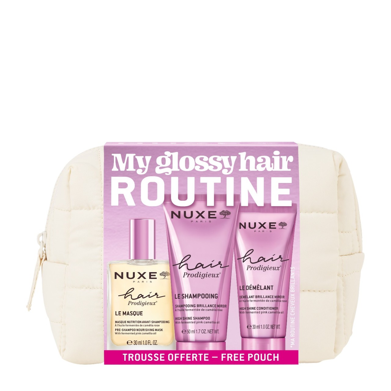 NUXE - Hair Travel + Pouch Set - 