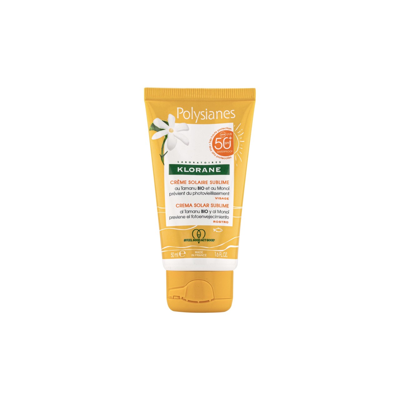 Klorane - Creme Solar Sublime SPF 50+ Com Tamanu Bio E Monoï -  50 ml