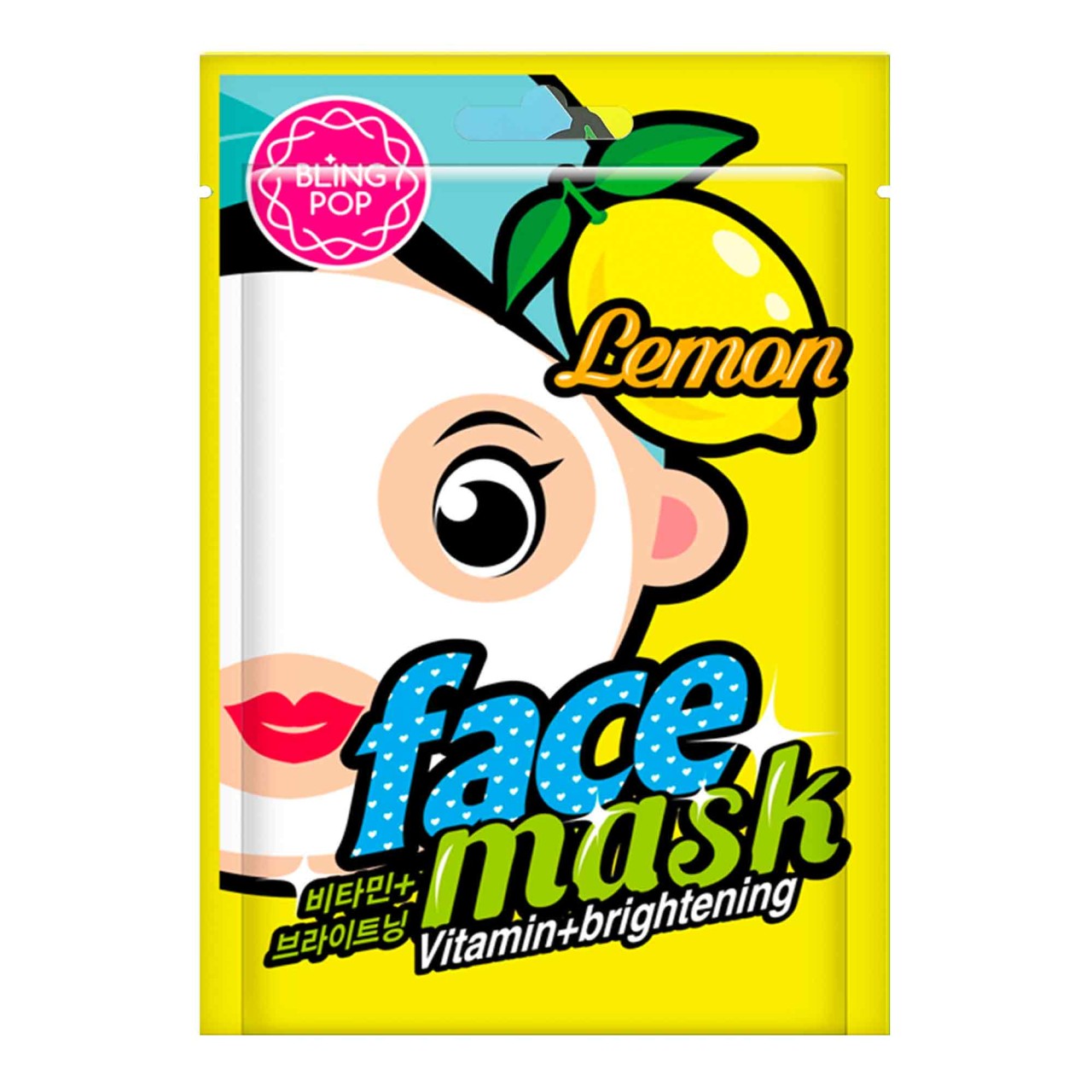 Bling Pop - Lemon Vitamin Face Mask - 