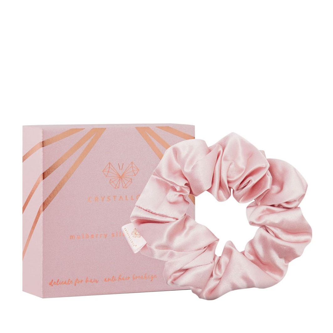 Crystallove - Beauty Accessories Silk Scrunchie Rose - 